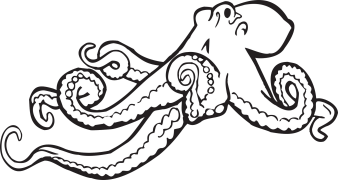 octopuses - կաղամար Առցանց Գունավորում